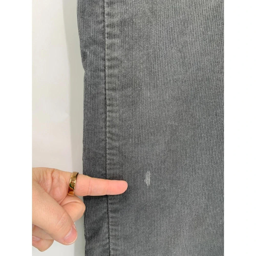 Vintage Levis 559 Jeans Mens 34x32 Gray Corduroy Relaxed Straight Leg Fall